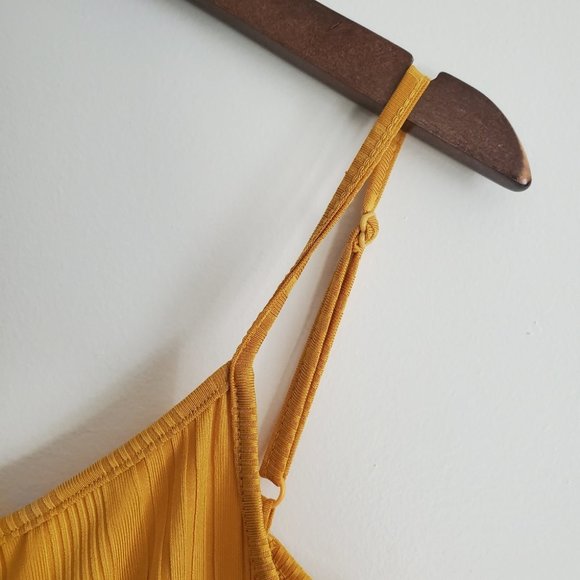 MAGAZINE | Golden mustard yellow button down maxi / midi dress (Size M) - Picture 4 of 10